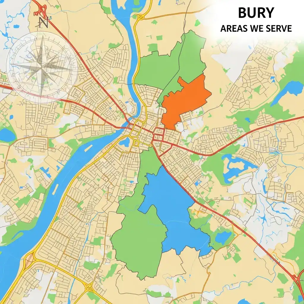 Areas of Bury serving