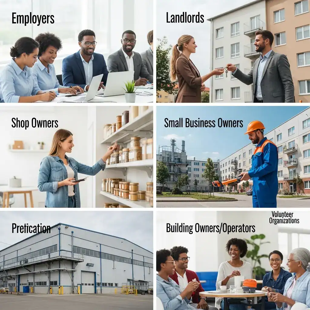 People that needs fire safety assessment